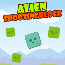Alien Shooting Block Banner