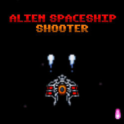 Alien Spaceship Shooter Banner