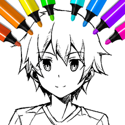 Anime Boys Coloring Pages Banner