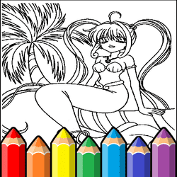 Anime Princess Coloring Pages Banner