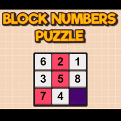 Block Numbers Puzzle Banner