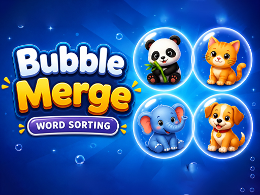 Bubble Merge: Word Sort Banner