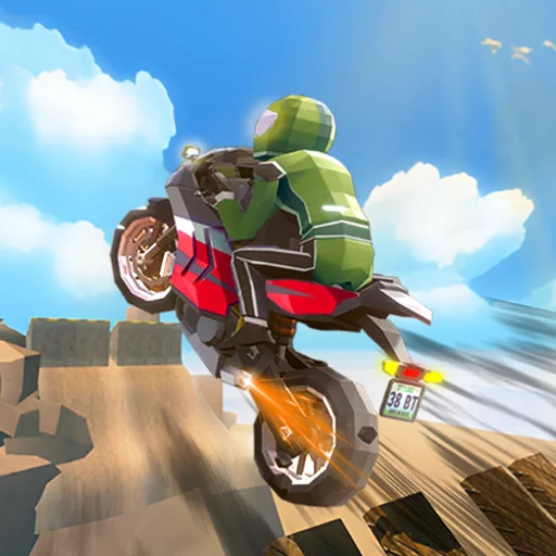 Cartoon Moto Stunt Banner