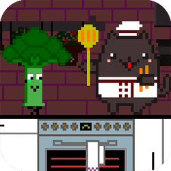 Cat Chef and Broccoli Banner