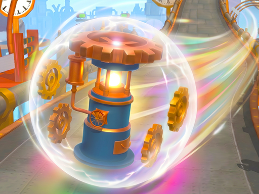 Cyber Rolling Going Ball 3D Banner
