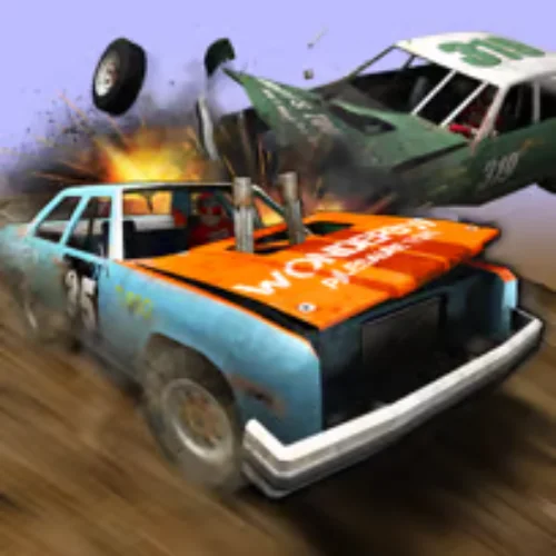 Demolition Derby Crash Racing Banner