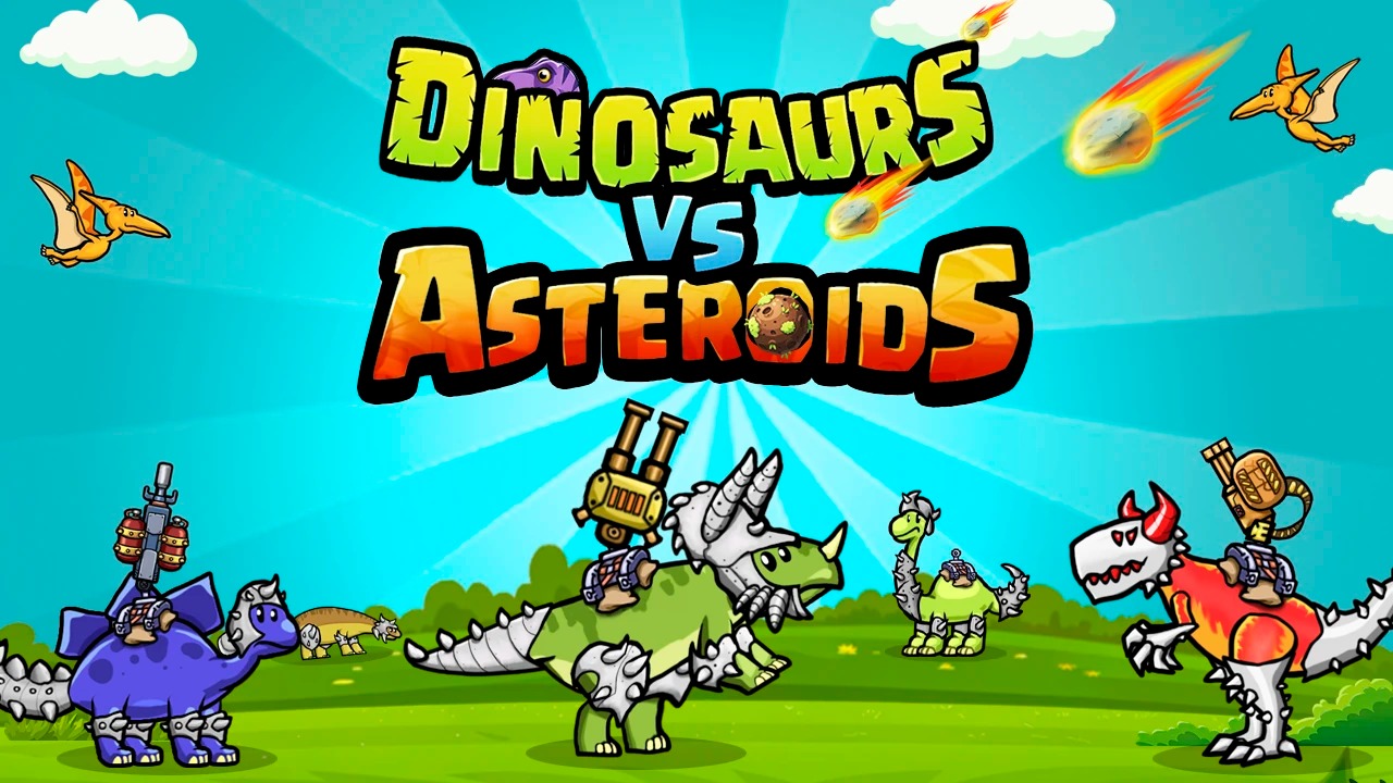 Dinosaurs vs Asteroids Banner