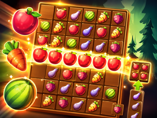 Fruit Block Tetra Puzzle