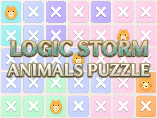 Logic Storm: Animals Puzzle Banner