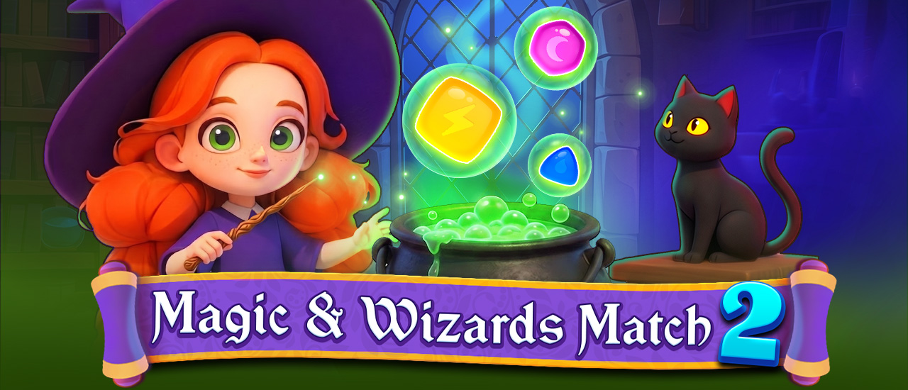 Magic & Wizards Match 2 Banner