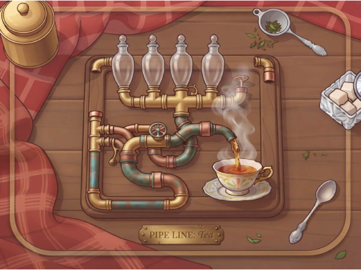 Pipe Line Puzzle: Tea Banner