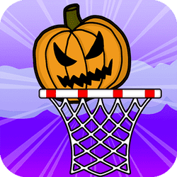 Angry Pumpkin Basketball Banner