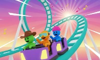 Roller Coaster 3D Banner