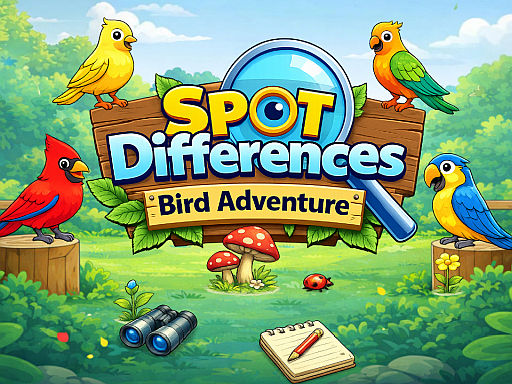 Spot Differences Bird Adventure Banner