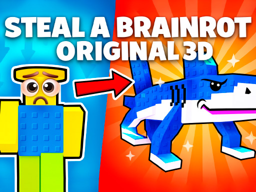 Steal Brainrot Original 3D Banner