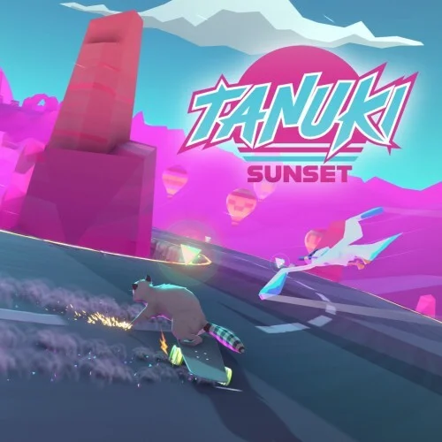 Tanuki Sunset Banner