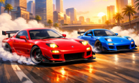 Two RX7 Drifters